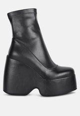 purnell high platform ankle boots by London Rag