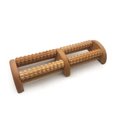 Wooden Foot Massager with Dual Rollers by Pursonic