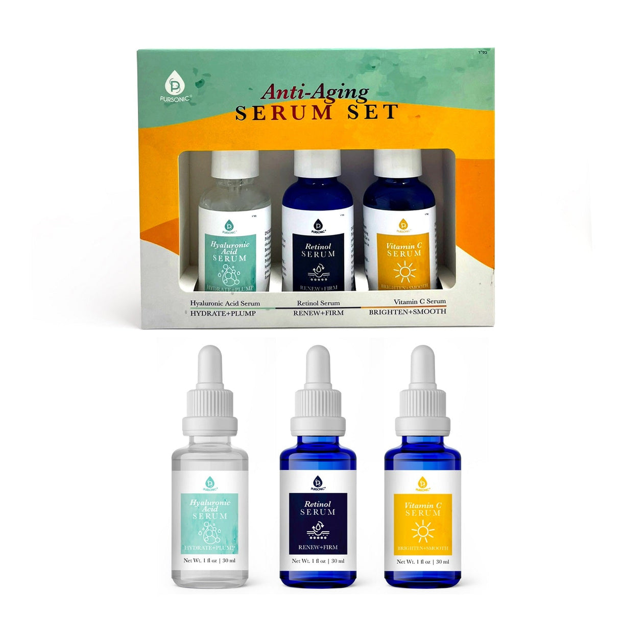 Anti-Aging Serum Set by Pursonic