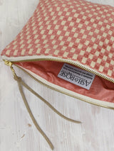 Amelia Pink Checks Purse by Ash & Rose