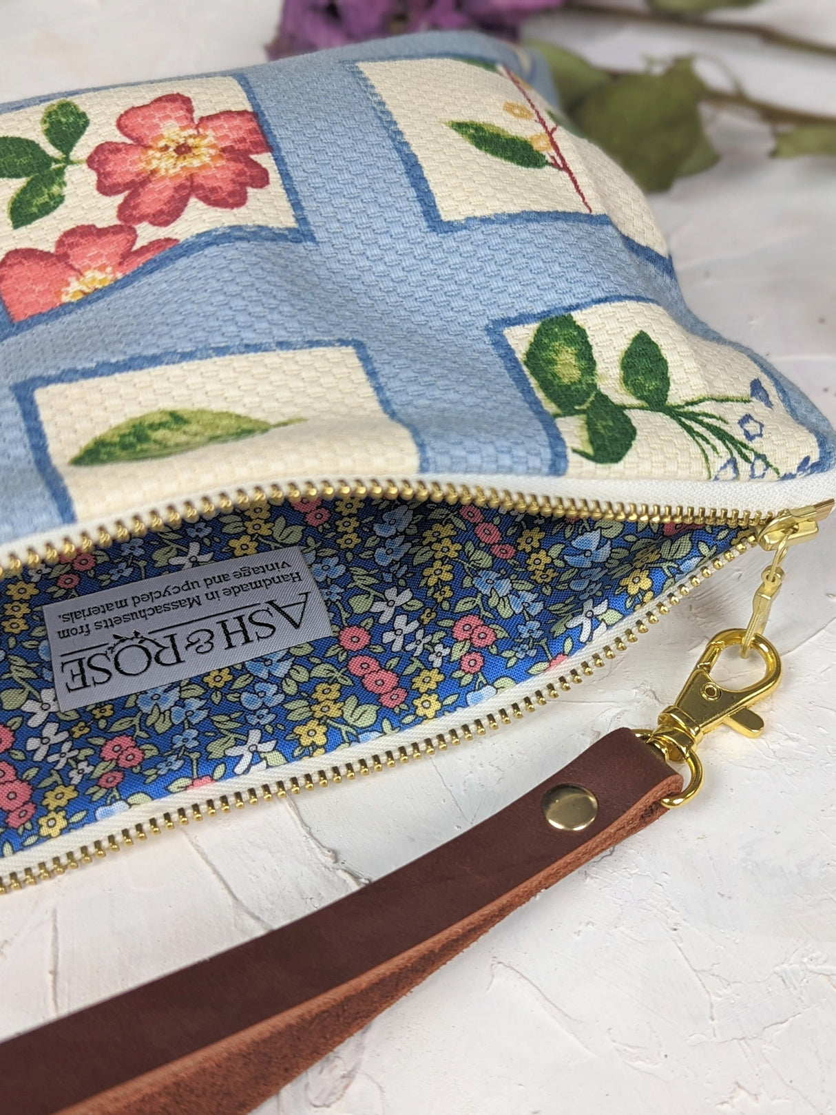 Summer Meadow Wristlet Purse by Ash & Rose