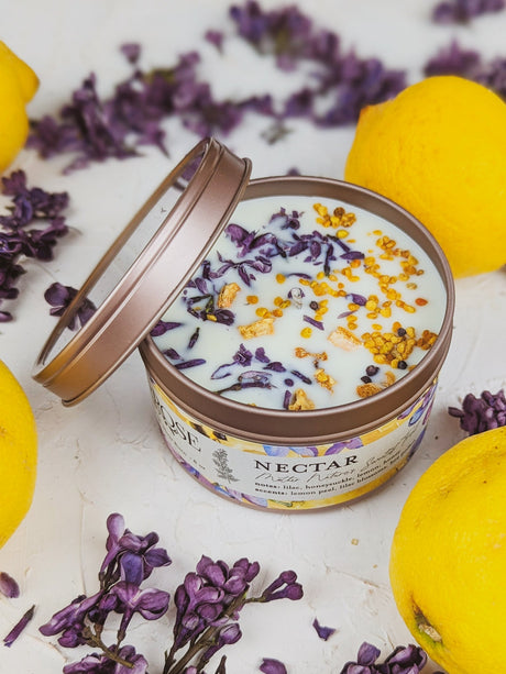 NECTAR Lilac Lemon Honey Candle by Ash & Rose