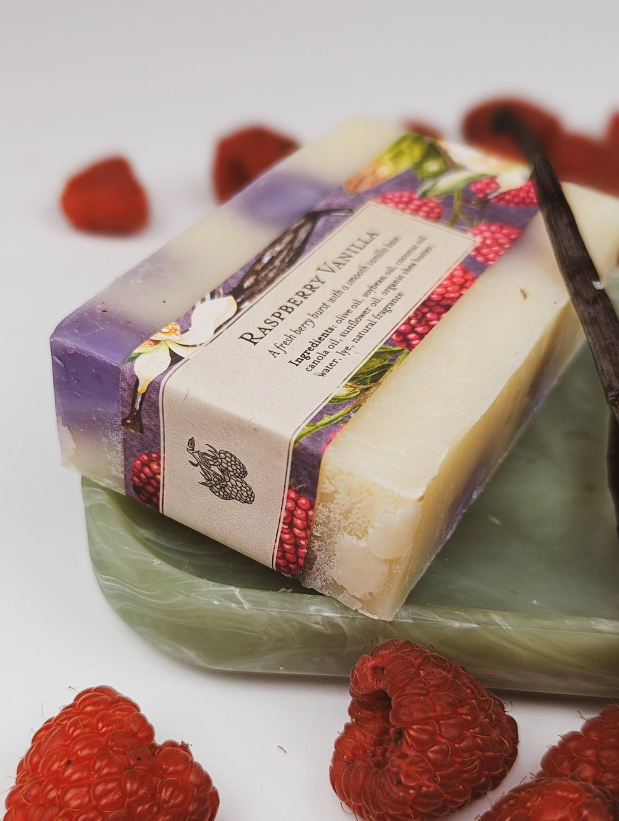 Raspberry Vanilla Soap Bar by Ash & Rose