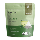 Organic Palace Green Tea, Full Leaf, in Pyramid Tea Bags by Paromi Tea