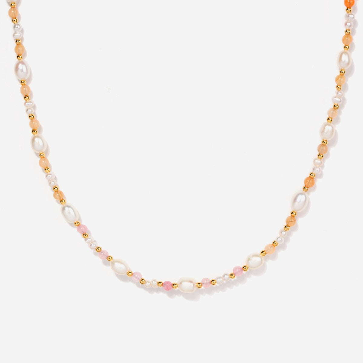 Eliza Pearl Pink Bead Necklace by Little Sky Stone