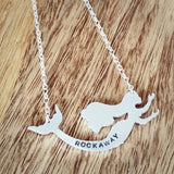 Personalized Mermaid Silver Necklace by Salt and Sparkle