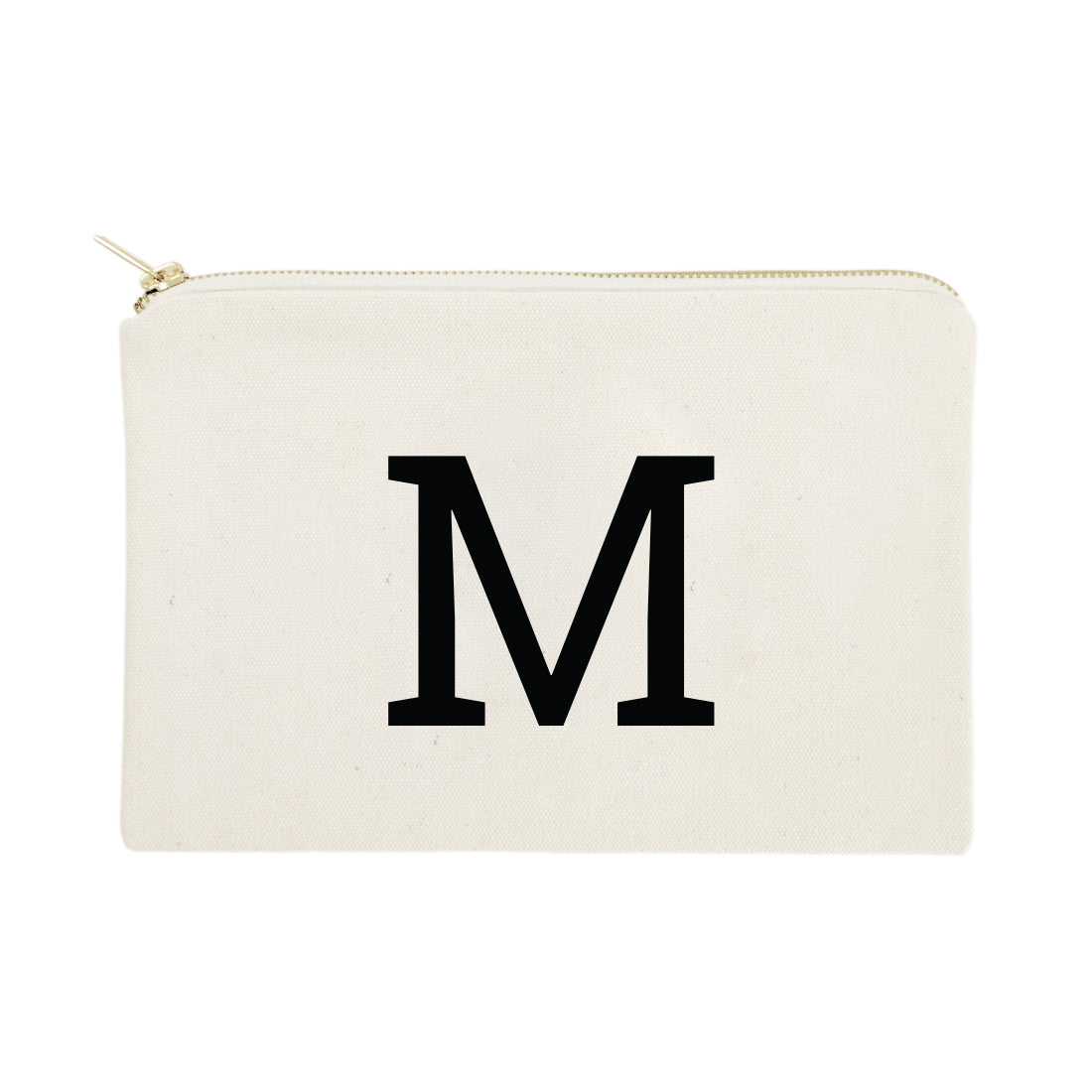 Personalized Modern Monogram Cosmetic Bag and Travel Make Up Pouch by The Cotton & Canvas Co.