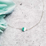 Petite Hexagon Howlite Necklace by Salt and Sparkle