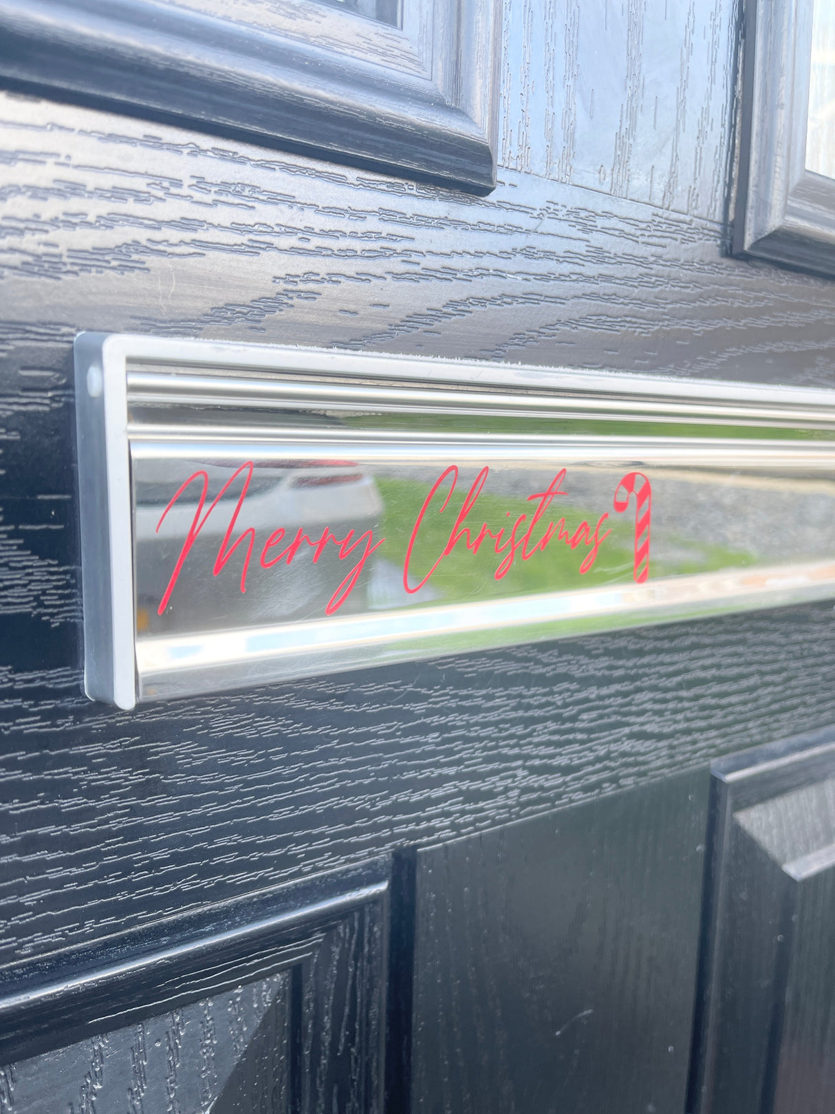 Merry Christmas Candy Cane Letter Box Letterbox Decor House Sticker Label by WinsterCreations™ Official Store