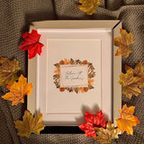 Autumn At The (Surname) Autumn Seasonal Wall Home Decor Print by WinsterCreations™ Official Store