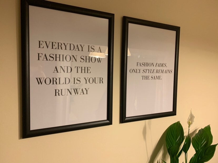 Every Day Is A Fashion Show And The World Is Your Runway Dressing Room Simple Wall Home Decor Print by WinsterCreations™ Official Store