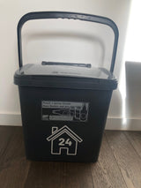 Wheelie Bin Caddy Recycle Home Decor Rose House Number Sticker Label by WinsterCreations™ Official Store