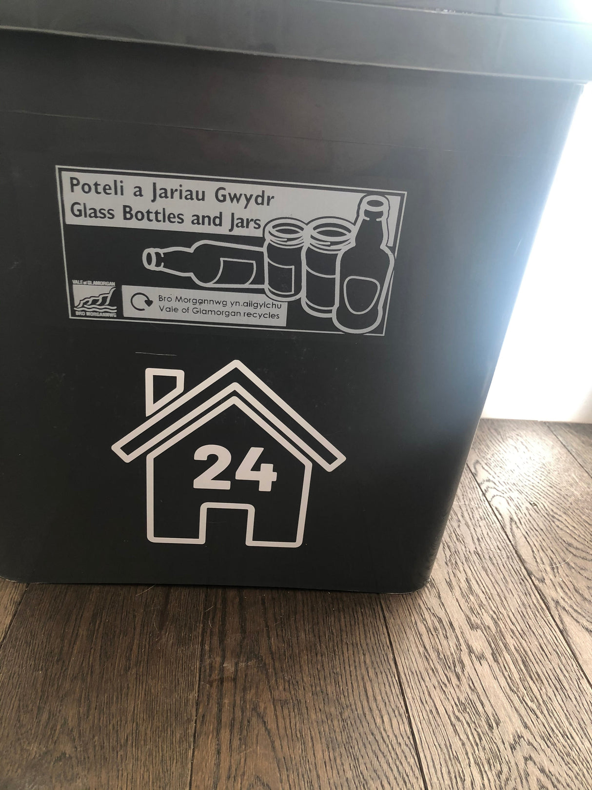 Wheelie Bin Caddy Recycle Home Decor Rose House Number Sticker Label by WinsterCreations™ Official Store