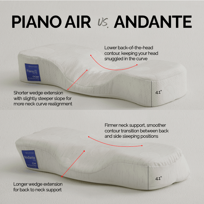 Andante Pillow : Firmer Neck Support by KANUDA USA