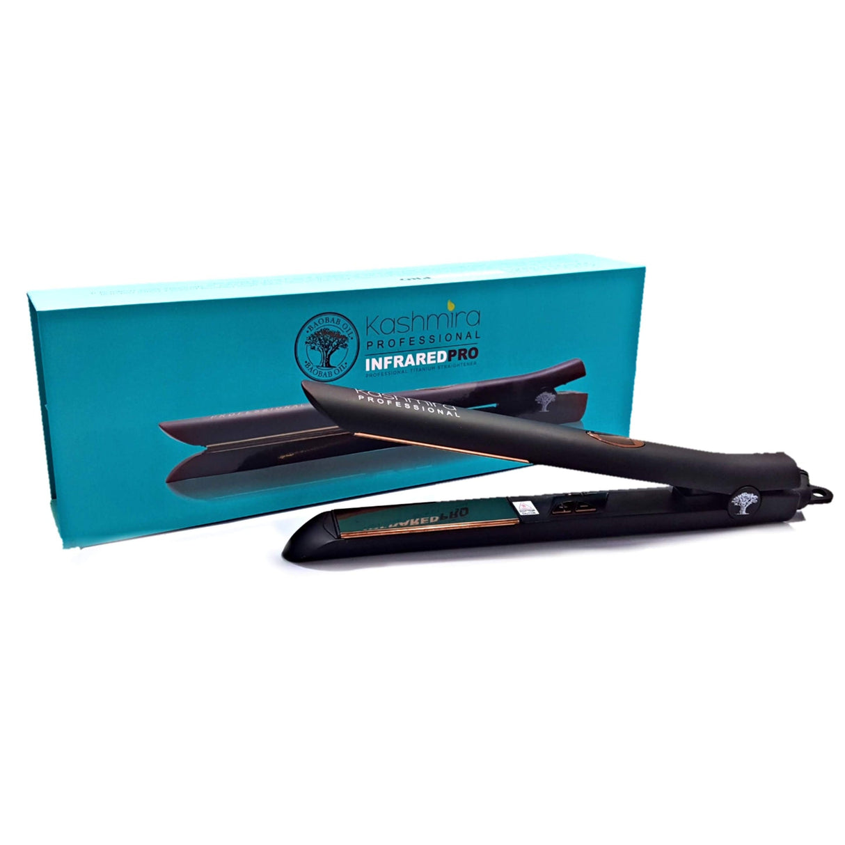 Infrared Pro Digital 1" Titanium Far-Infrared Technology Flat Iron - Black