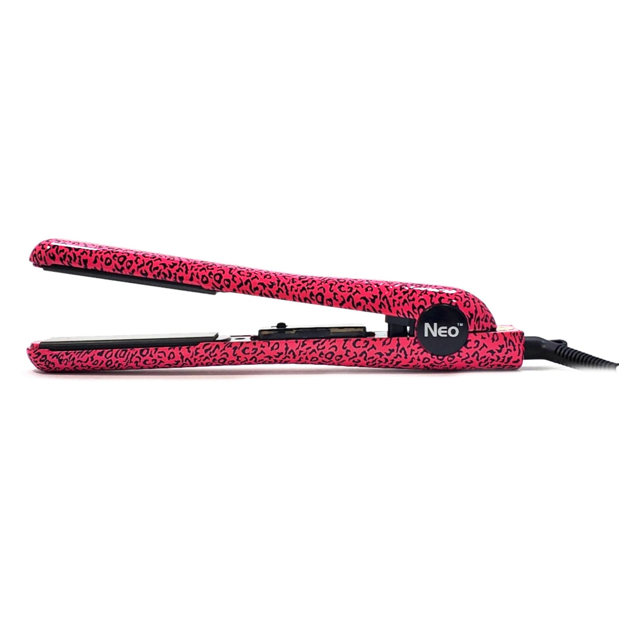 SpectrumPro 1" Ceramic Ionic Technology Single Pass Flat Iron - Hot Pink Leopard