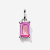 Pink Tourmaline Silver Charm by Little Sky Stone