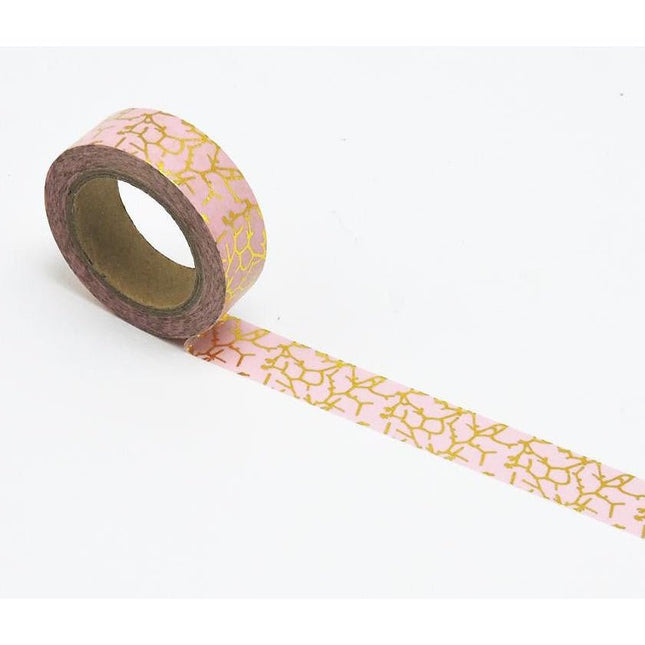 Pink and Gold Filament Washi Tape | Gift Wrapping and Craft Tape by The Bullish Store