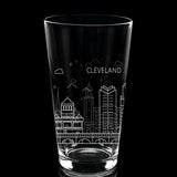 CITY SKYLINES Pint Glasses by LumEngrave