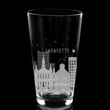 CITY SKYLINES Pint Glasses by LumEngrave