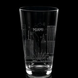 CITY SKYLINES Pint Glasses by LumEngrave