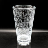 CITY STREET MAP Pint Glasses by LumEngrave