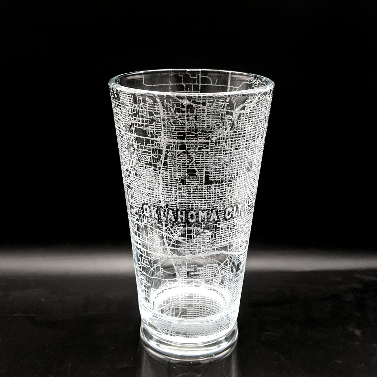 CITY STREET MAP Pint Glasses by LumEngrave