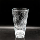 CITY STREET MAP Pint Glasses by LumEngrave