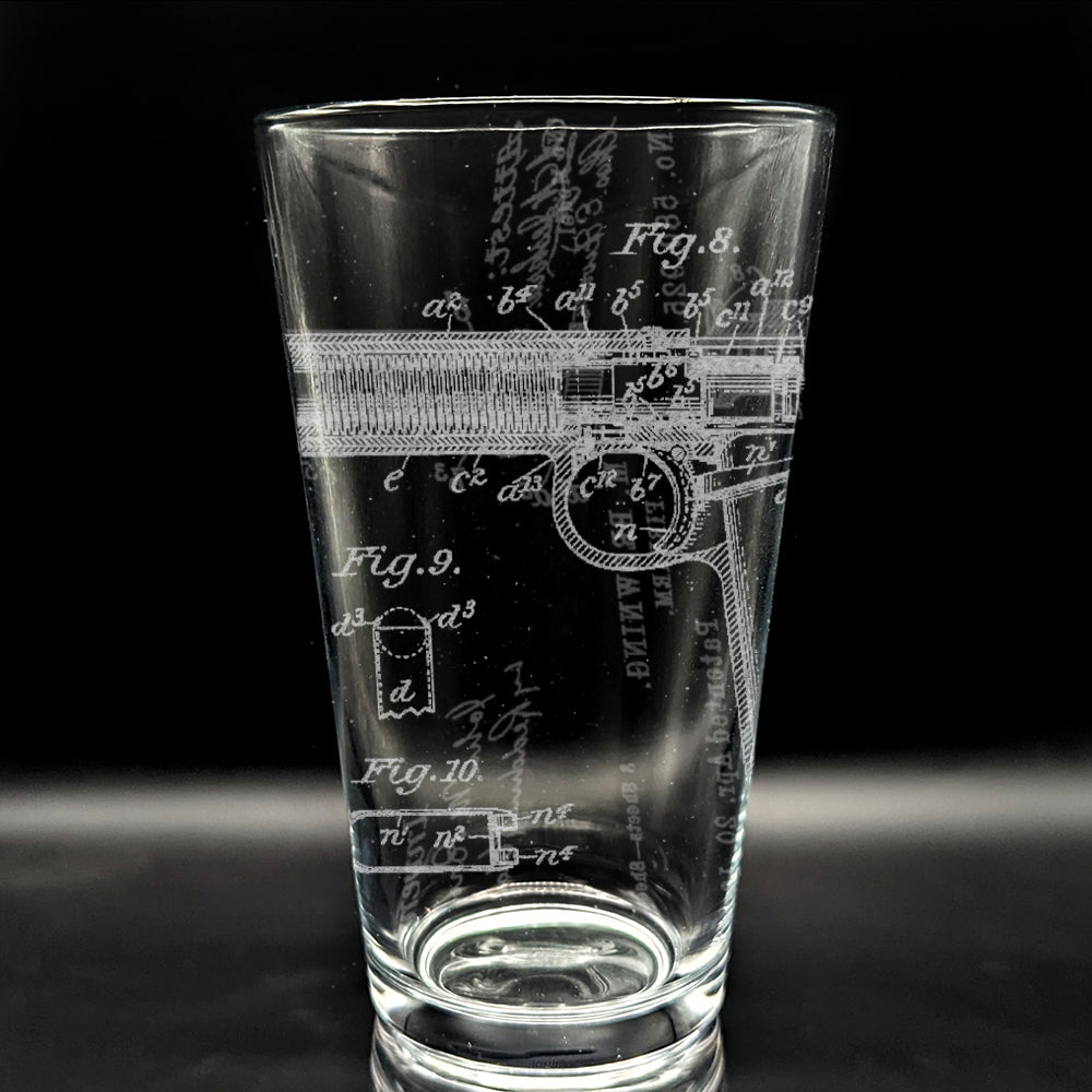 PATENT Pint Glasses by LumEngrave