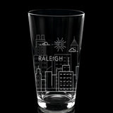 CITY SKYLINES Pint Glasses by LumEngrave