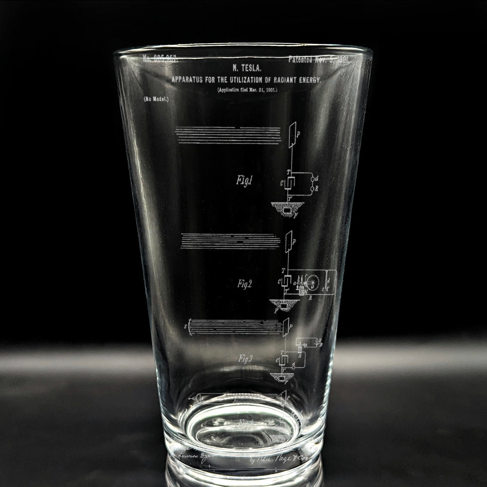 PATENT Pint Glasses by LumEngrave