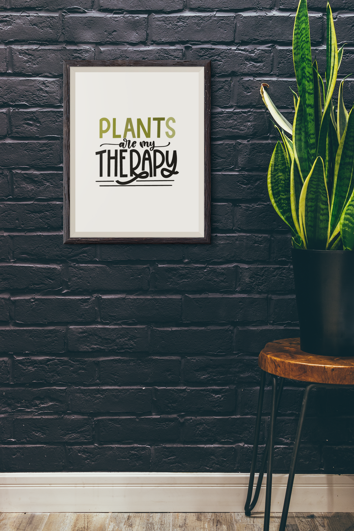 Plants Are My Therapy Plant Obsessed Humorous Home Wall Decor Print by WinsterCreations™ Official Store