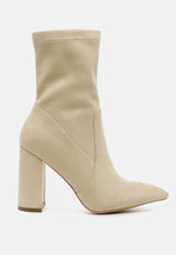 zahara suede bootie by London Rag