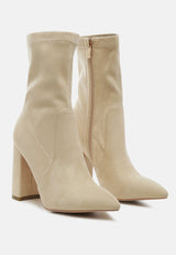 zahara suede bootie by London Rag