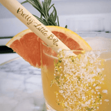 Laser Engraved Reusable Reed Straw by Holy City Straw Company