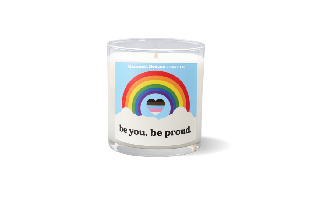 Be You. Be Proud. LGBTQ+ Candle - Citrus, Orange Peel Scent by Garsnett Beacon Candle Co.