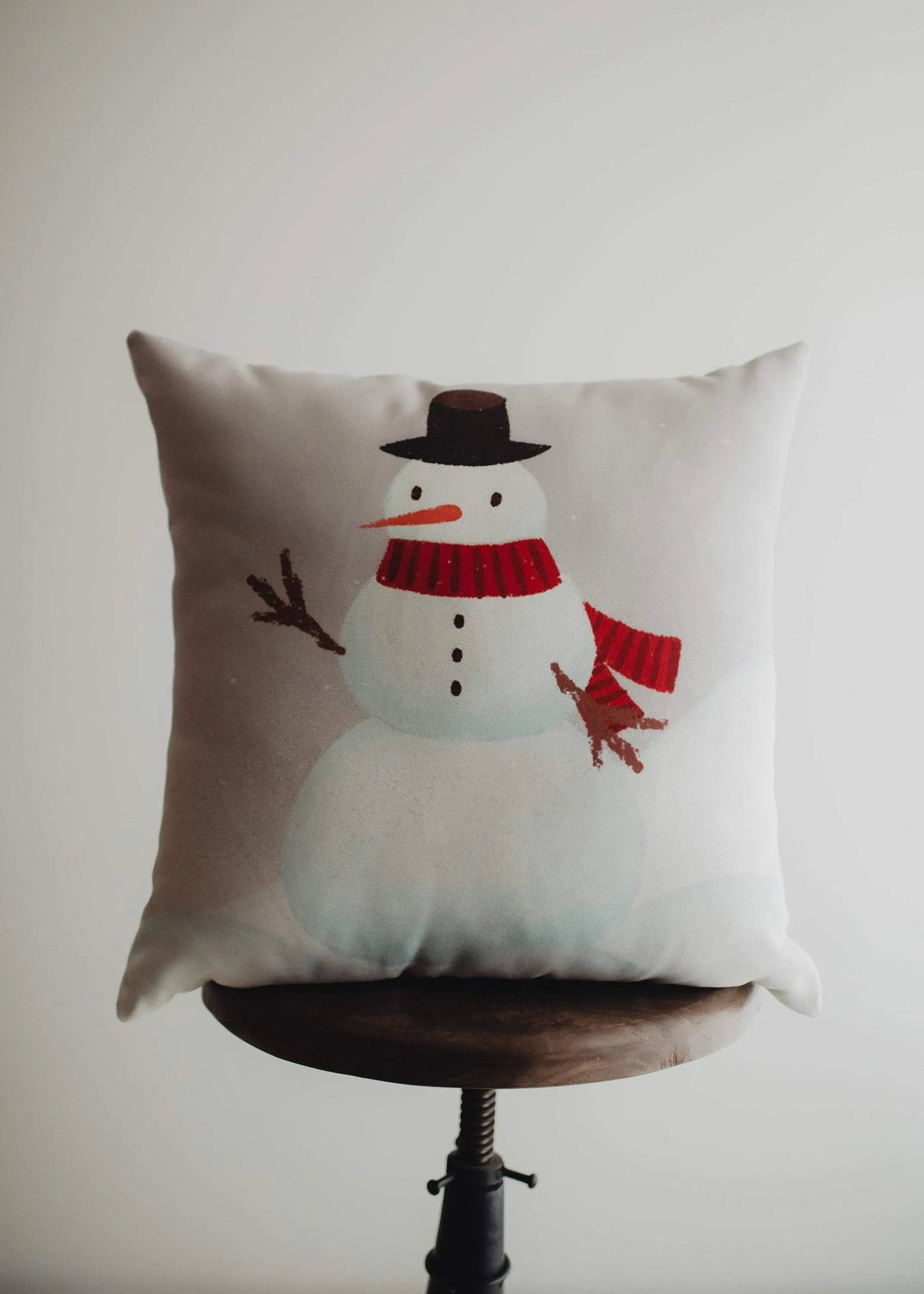 Primitive Snowman Throw Pillow Cover | Primitive Christmas Decor | Bedroom Decor | Christmas Gift | Best Friend Christmas Gift | Room Decor by UniikPillows