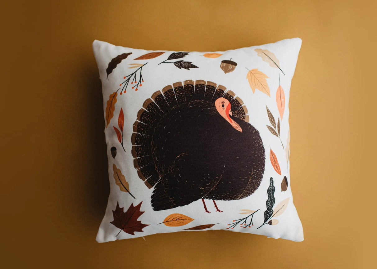 Primitive Turkey Pillow Cover |  Thanksgiving decor | Farmhouse Pillows | Country Decor | Fall Throw Pillows | Cute Throw Pillows | Gift by UniikPillows