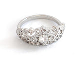 Princess Crown Ring with Cubic Zirconia Stones by Hollywood Sensation®