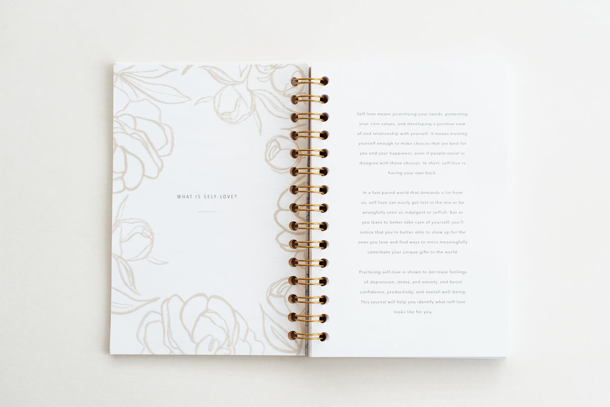 A Self-Love Journal: 52 Weeks of Affirmation (Wildflower) by Promptly Journals