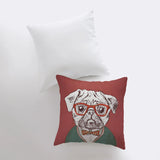 Pug | Pillow Cover | Throw Pillow | Home Decor | Wilderness | Rustic Home Decor | Funky | Christmas Gifts | Room decor | Bedroom Decor by UniikPillows