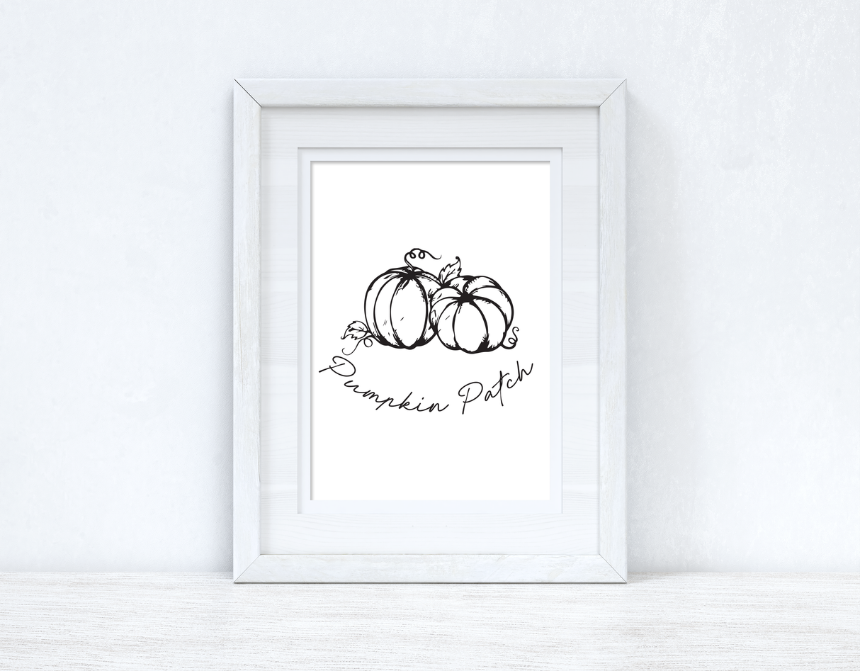 Pumpkin Patch Autumn Seasonal Wall Home Decor Print by WinsterCreations™ Official Store