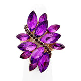 Marquise Crystal Cluster Stretch Ring by Madeline Love