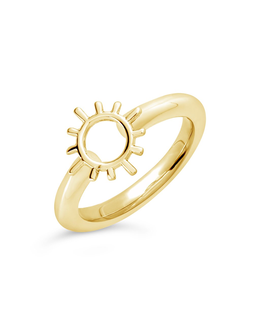 Open Sun Ring by Sterling Forever