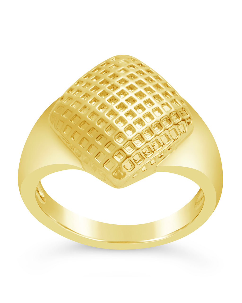 Aldari Textured Signet Ring by Sterling Forever