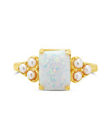 Lana Pearl & Opal Ring by Sterling Forever