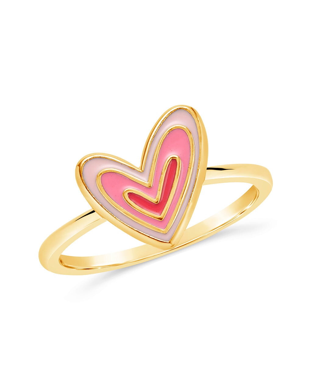 Amanda Enamel Heart Ring by Sterling Forever