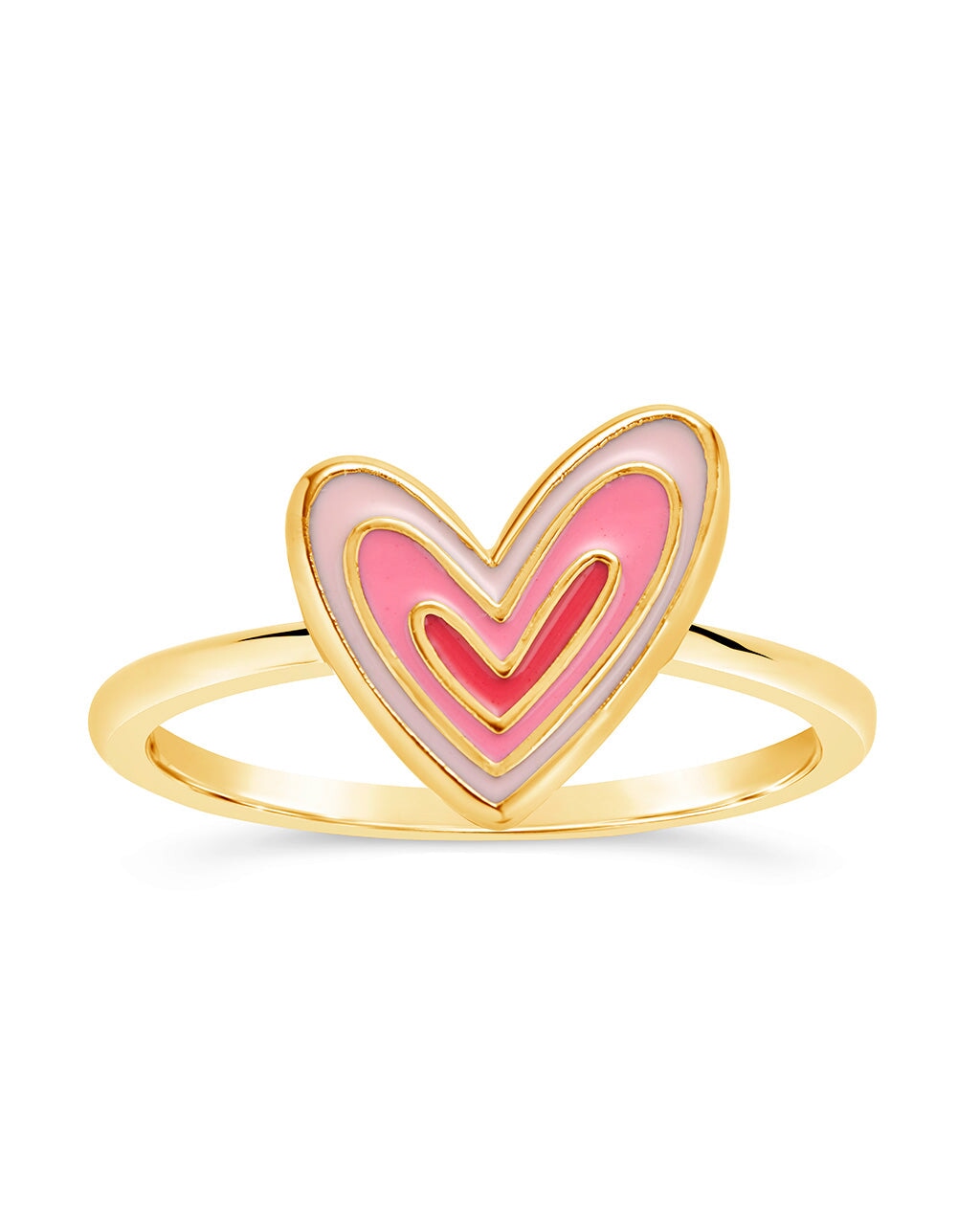 Amanda Enamel Heart Ring by Sterling Forever