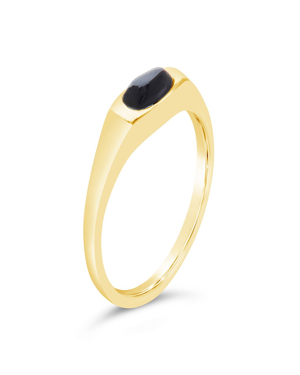 Black Onyx Signet Ring by Sterling Forever