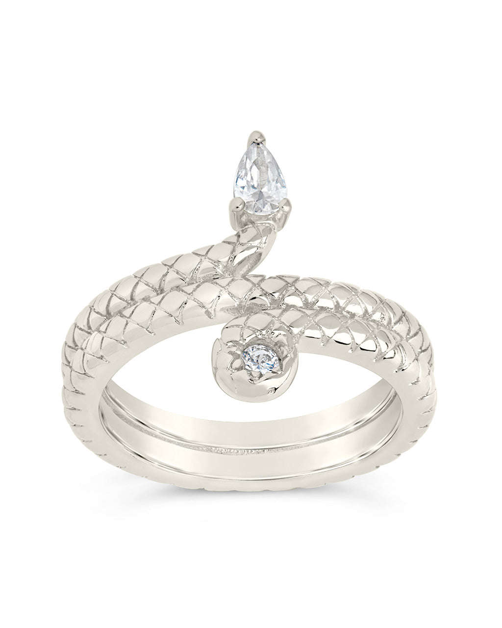 Waverly CZ Snake Ring by Sterling Forever